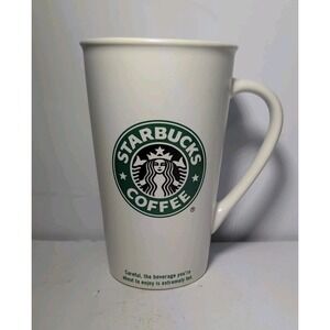 Starbucks Venti 20 oz White Green Coffee Mug 2006 Old Mermaid Siren Vintage Rare